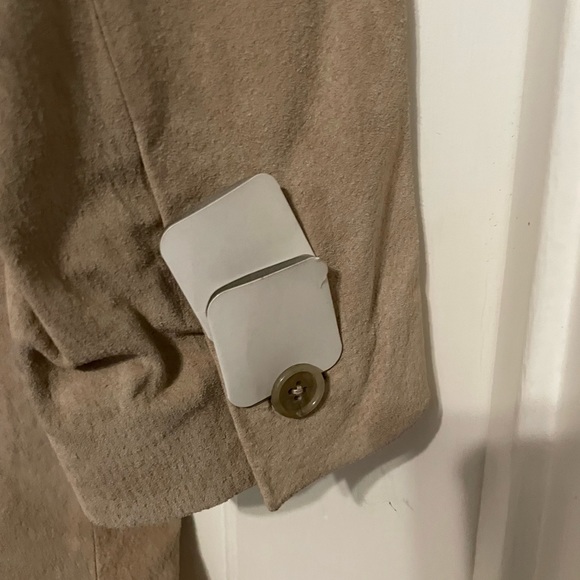 Style & Co Tan Women’s Suede Long Jacket Size Medium - Picture 8 of 9